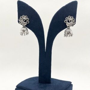 Antique 925 sterling silver jhumka Earrings